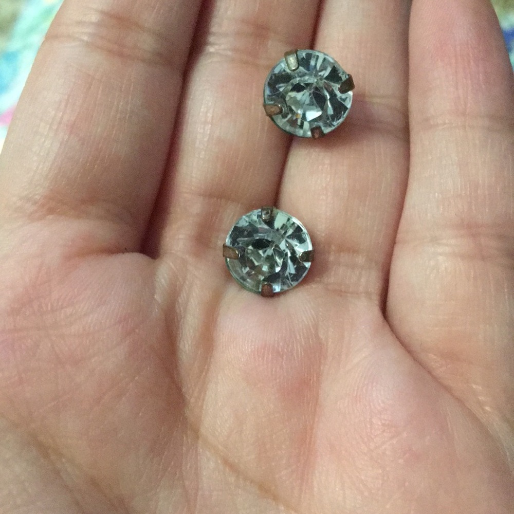 Diamond Imitation Studs